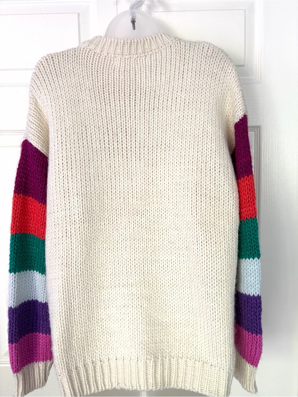 Main Strip 3D Heart Crochet Multi Stripe
Contrast Sweater size Medium - Picture 8 of 16